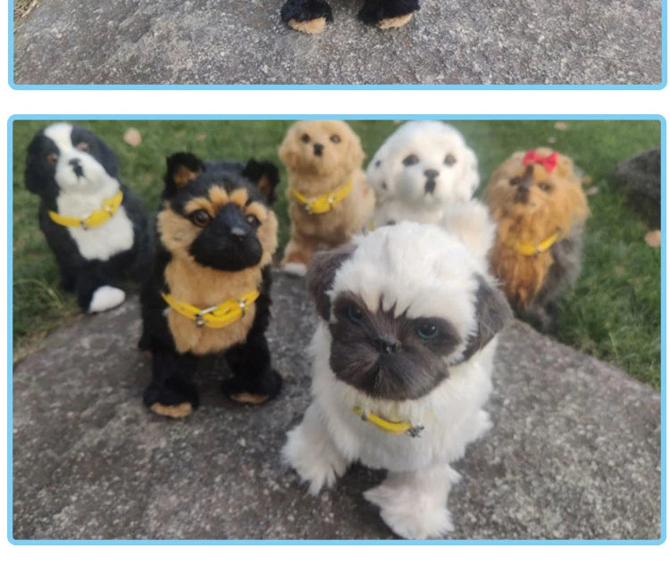Simulation Electric Dog Toy – Voice Control Plush Robot Pet with Music & Walking Features