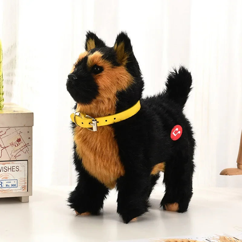 Simulation Electric Dog Toy – Voice Control Plush Robot Pet with Music & Walking Features