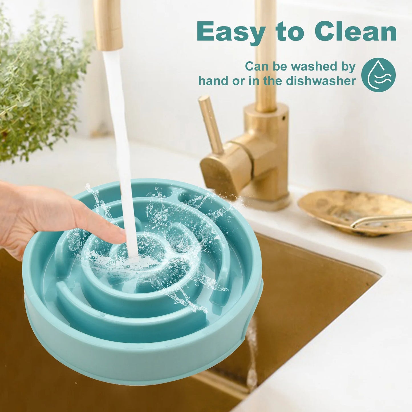 Pet Slow Food Bowl – Non-Slip Durable Feeder for Dogs & Cats | Improves Digestion