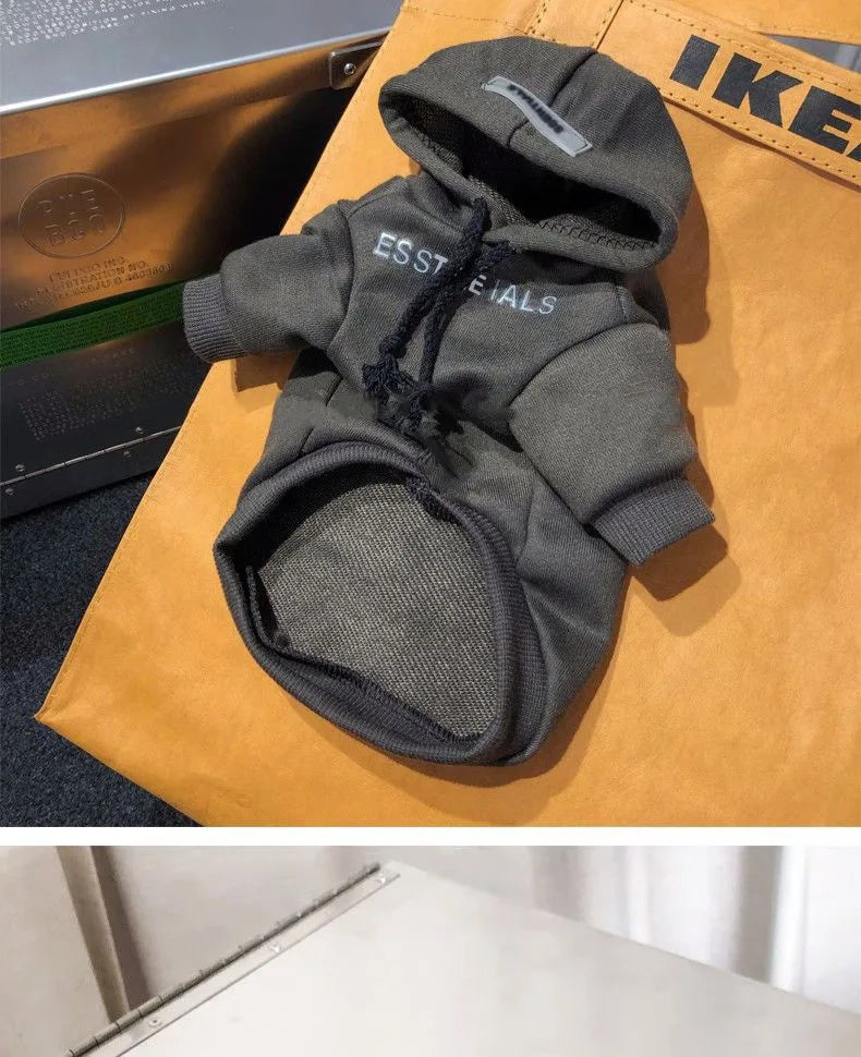 Pet Hoodie for Small Dogs – Warm Wool-Lined Sweatshirt for Autumn & Winter | Teddy, Schnauzer, Yorkshire