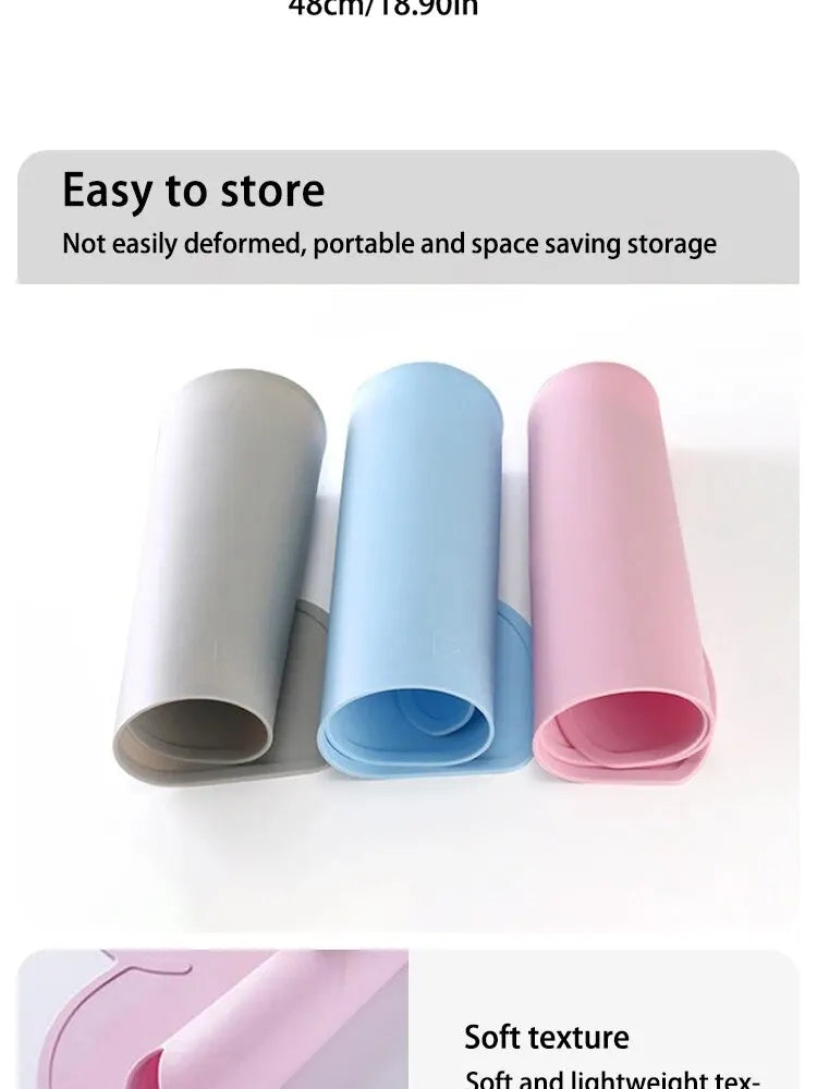 Silicone Pet Feeding Mat – Waterproof, Non-Slip Placemat for Dogs & Cats | Easy to Clean
