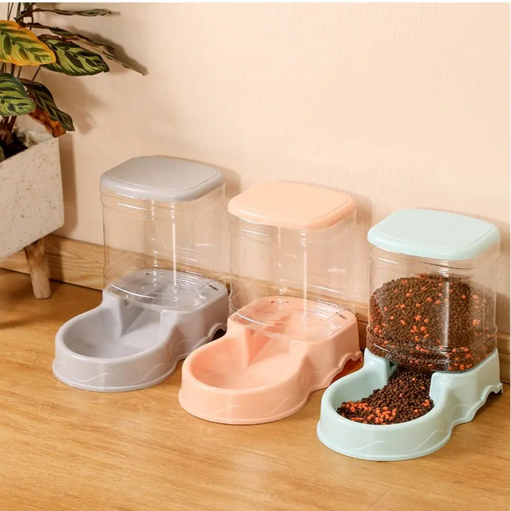 Automatic Pet Feeder & Water Dispenser – 3.8L Large Capacity Food & Drink Bowl for Cats & Dogs