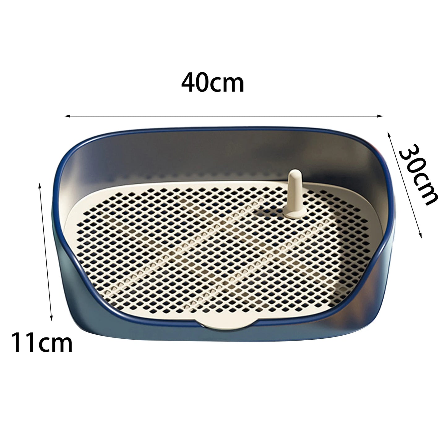 Portable Pet Toilet with Guardrail – Indoor & Outdoor Training Litter Box for Dogs & Cats