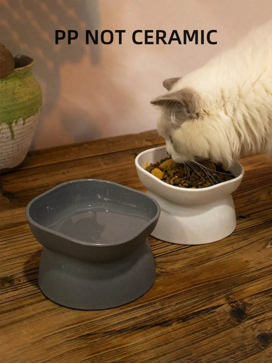 Pet Food & Water Bowl – Durable Plastic Feeding Dish for Cats & Small Dogs