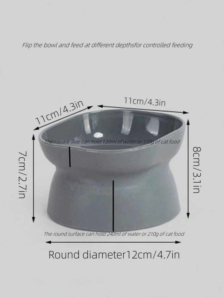 Pet Food & Water Bowl – Durable Plastic Feeding Dish for Cats & Small Dogs
