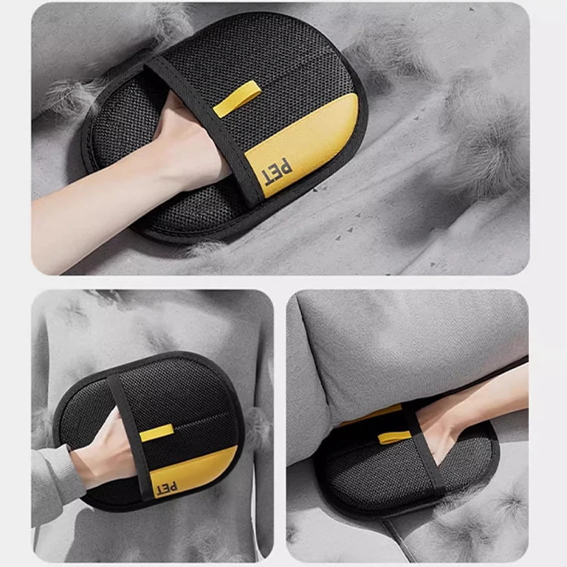 Pet Hair Cleaning Gloves – Double-Sided Multi-Functional Grooming & Shedding Tool