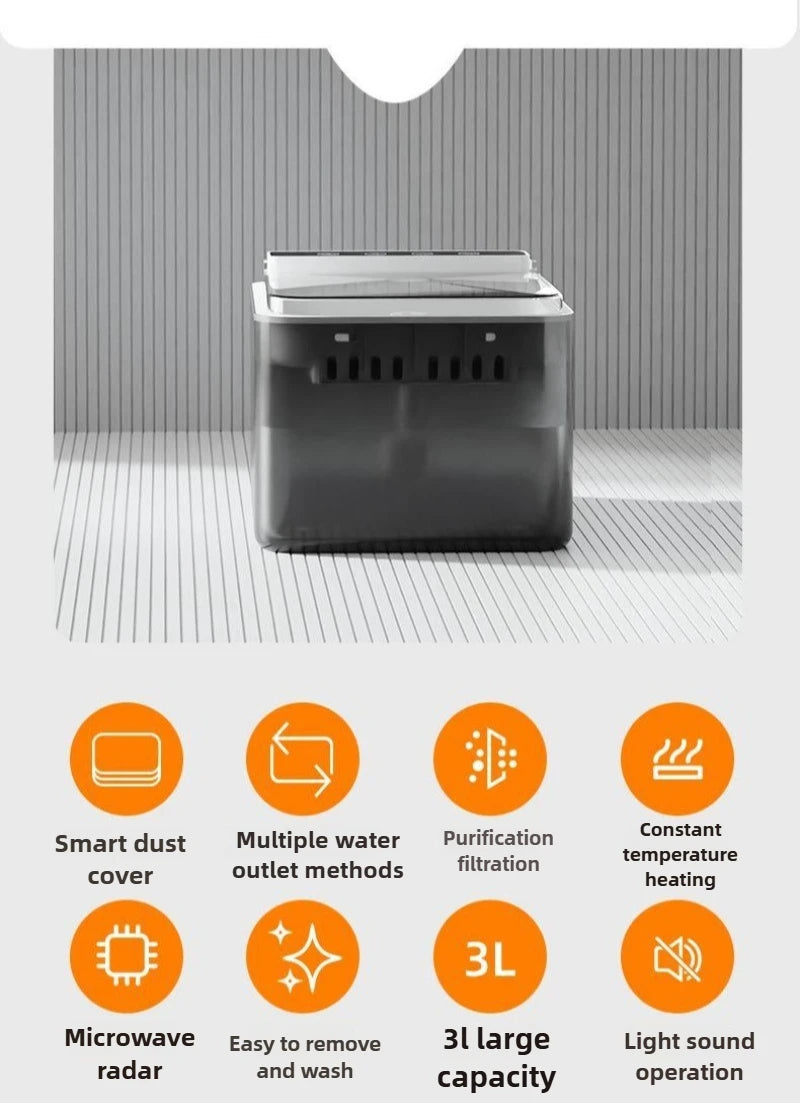 Intelligent Pet Water Fountain – Large Capacity Automatic Dispenser for Dogs & Cats | Silent 3-Mode Design