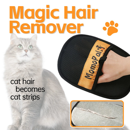 Pet Grooming Gloves – Hair Removal & Massage Brush for Cats & Dogs | Dual-Sided Cleaning Mitt