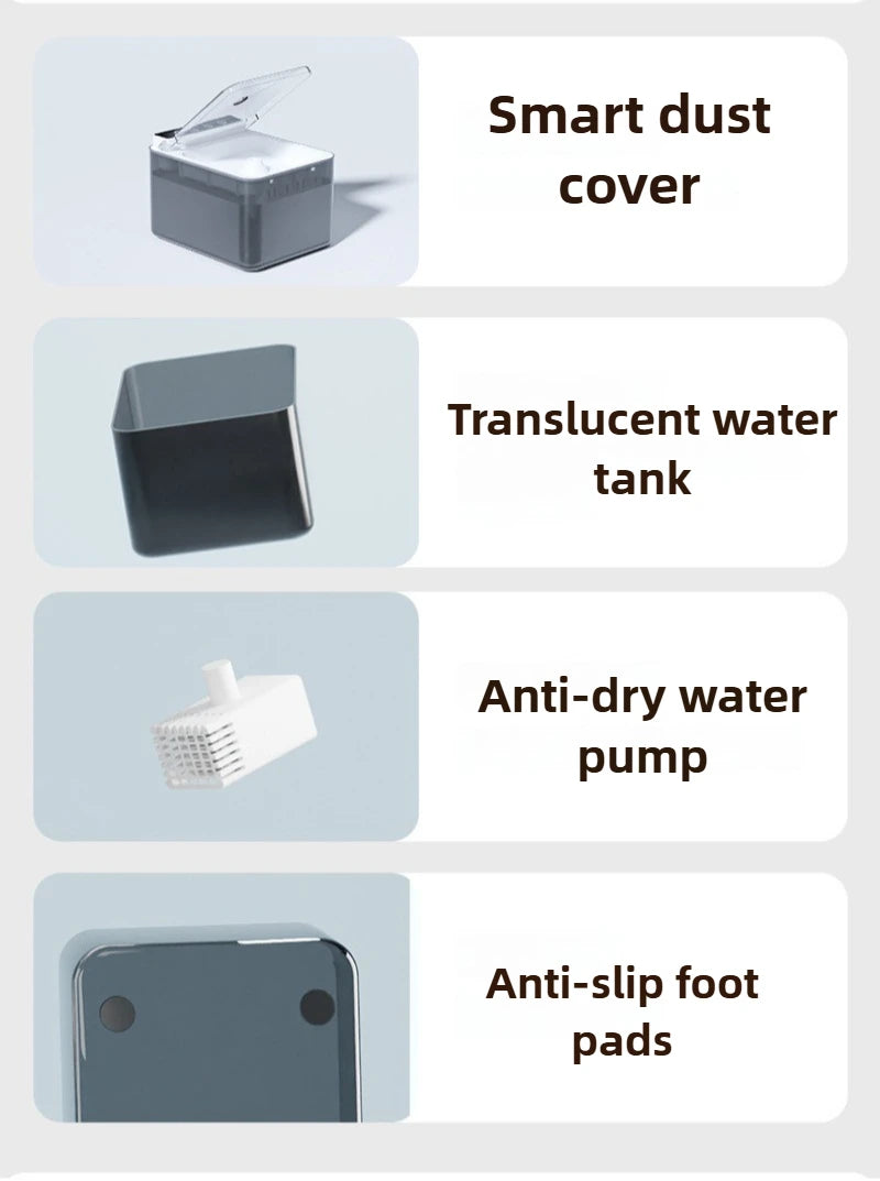 Intelligent Pet Water Fountain – Large Capacity Automatic Dispenser for Dogs & Cats | Silent 3-Mode Design