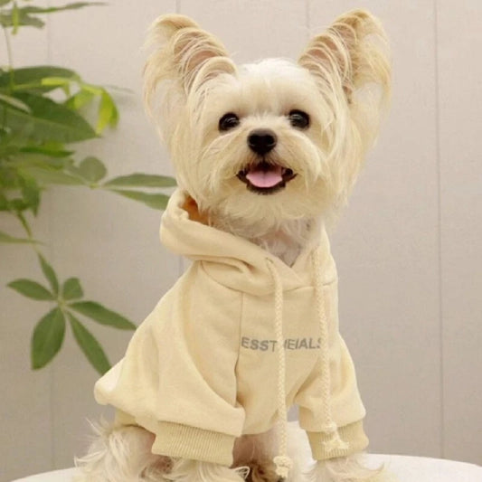 Pet Hoodie for Small Dogs – Warm Wool-Lined Sweatshirt for Autumn & Winter | Teddy, Schnauzer, Yorkshire