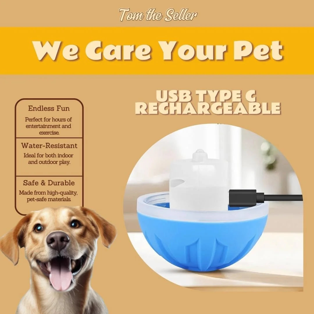 Smart Bouncing Pet Ball – Electric Interactive Toy for Dogs & Cats
