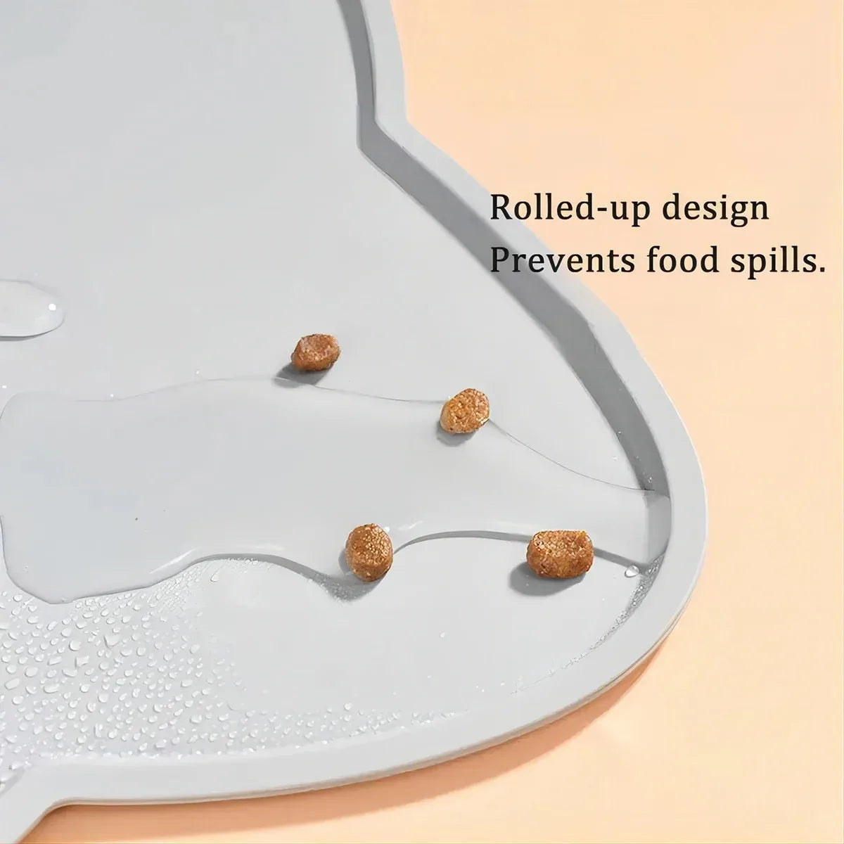 Silicone Pet Feeding Mat – Waterproof & Anti-Slip Food Bowl Placemat for Dogs & Cats
