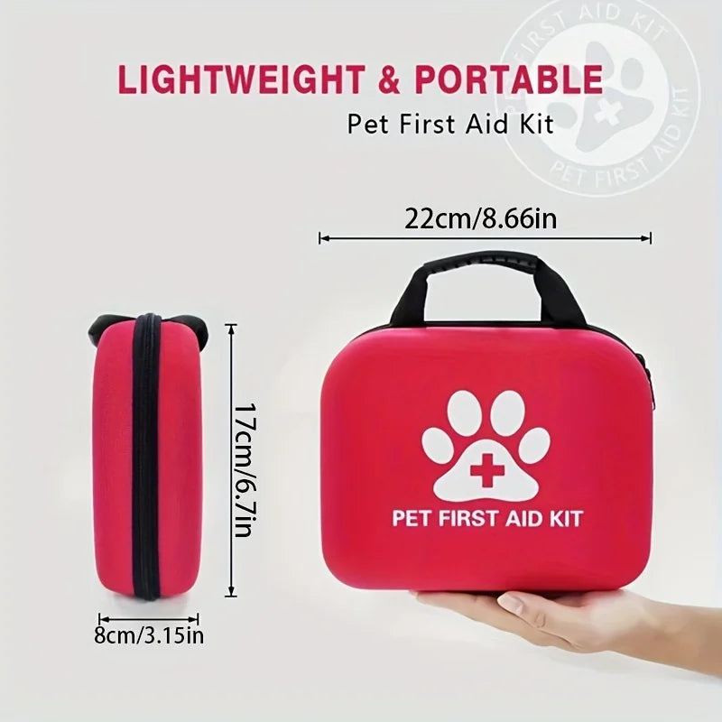 Pet First Aid Kit – Emergency Medical Supplies for Dogs & Cats | Home, Car & Travel Use