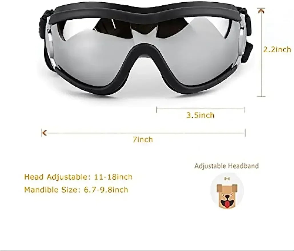 Adjustable Pet Dog Goggles – UV Protection Sunglasses for Outdoor Safety & Style