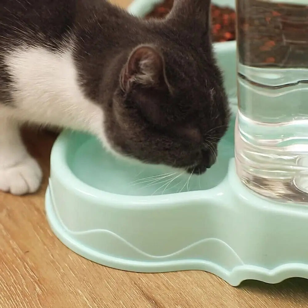 Automatic Pet Feeder & Water Dispenser – 3.8L Large Capacity Food & Drink Bowl for Cats & Dogs