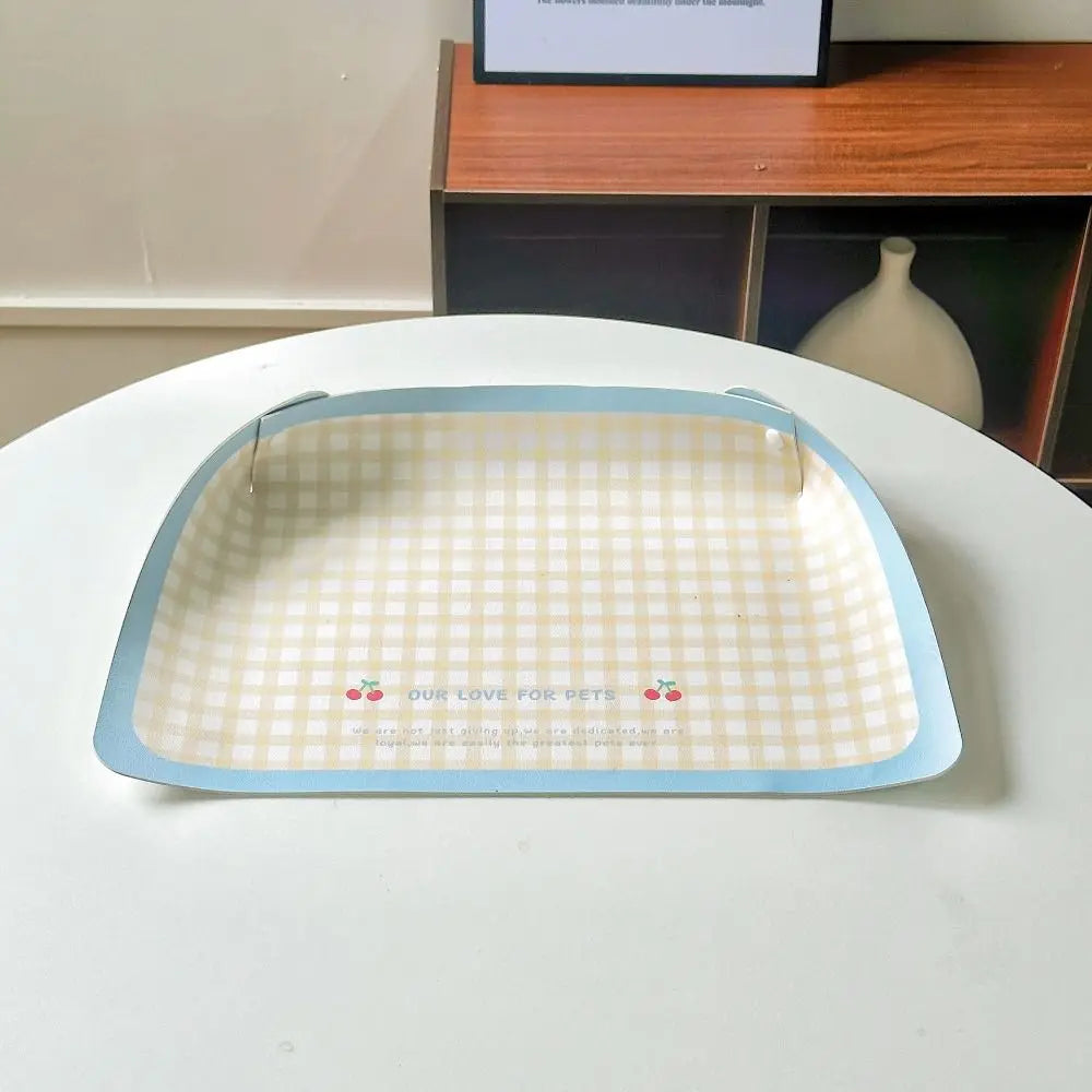 PU Leather Pet Feeding Mat – Waterproof, Oil-Resistant & Anti-Slip Placemat for Dogs & Cats